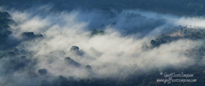 Valle del Genal shoulder in levante mist